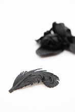 Load image into Gallery viewer, Black Leather Lapel Pin