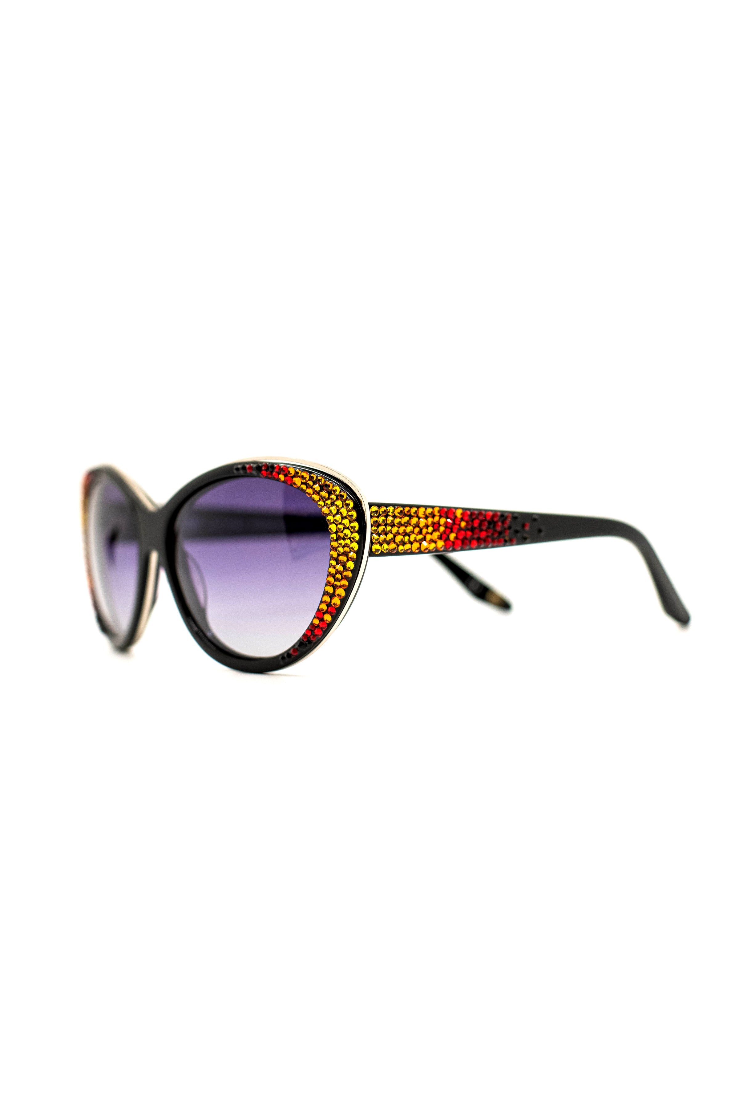 Swarovski Crystal-Accented Ombré Cat-eye Sunglasses  display picture 2