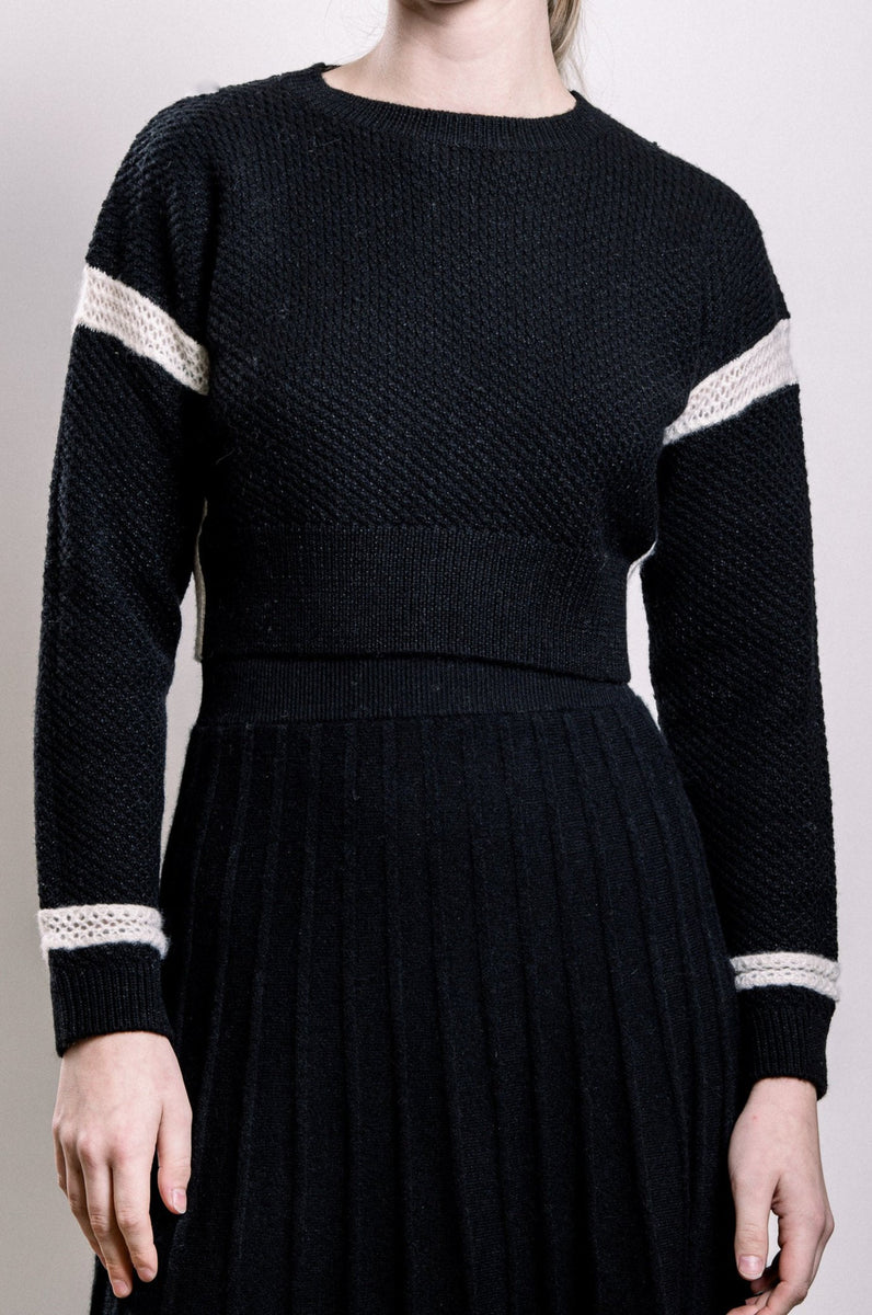 Cashmere & Wool Cropped Sweater Luly Yang