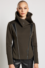 Load image into Gallery viewer, Zoom Bonded Knit Jacket - Olivine