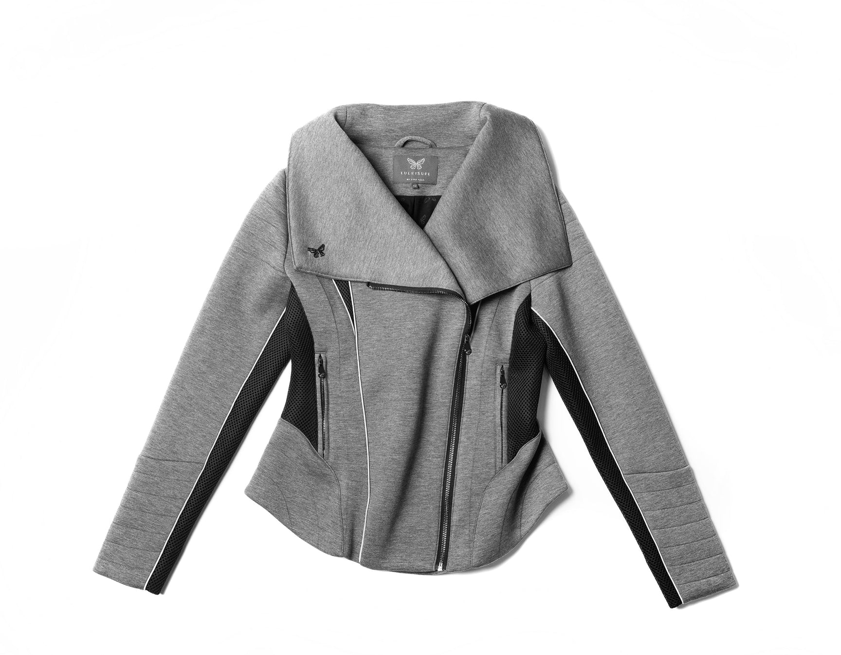 Zoom Bonded Knit Jacket - Heather Grey