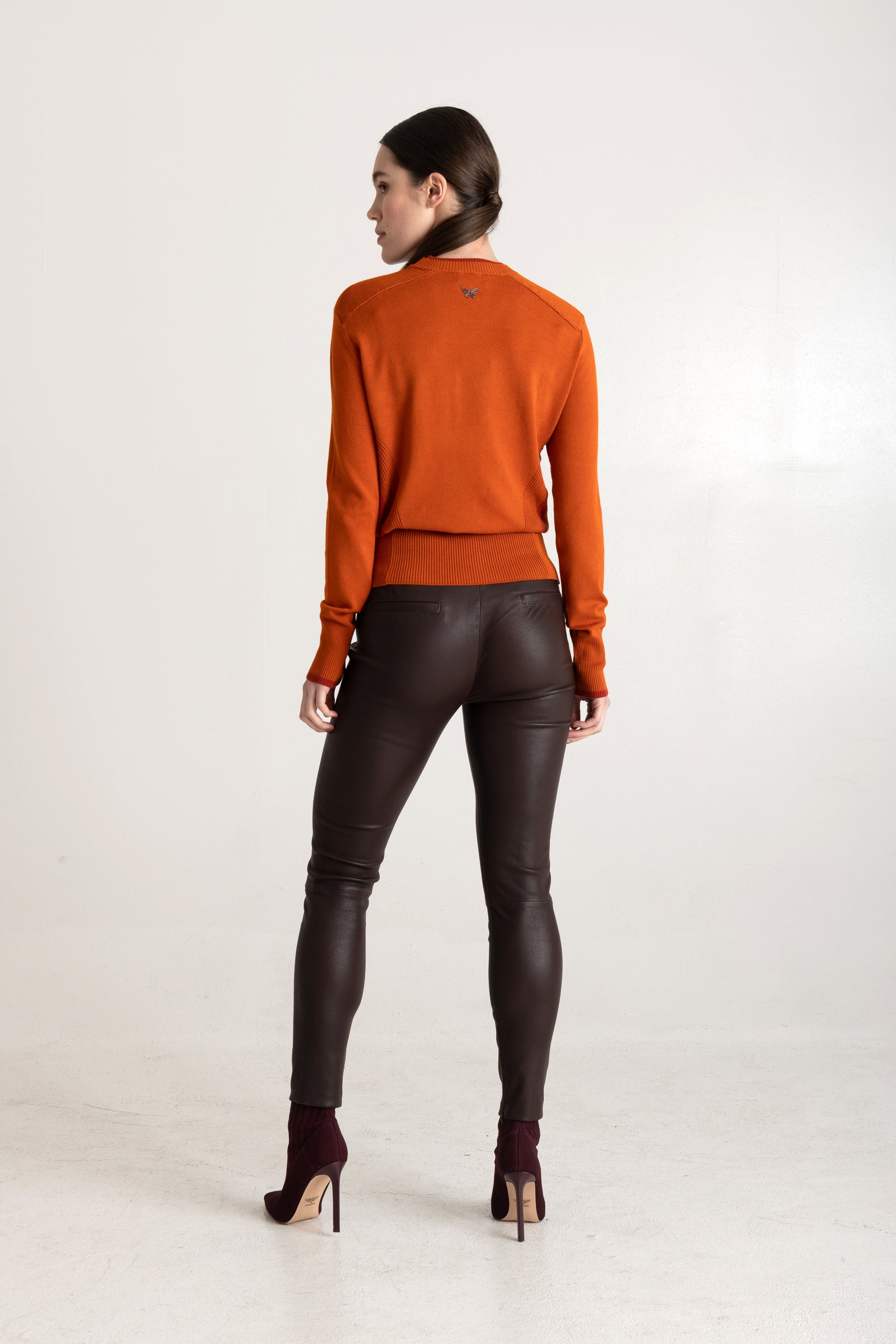 Levity Rib Long Sleeve Sweater - Spice