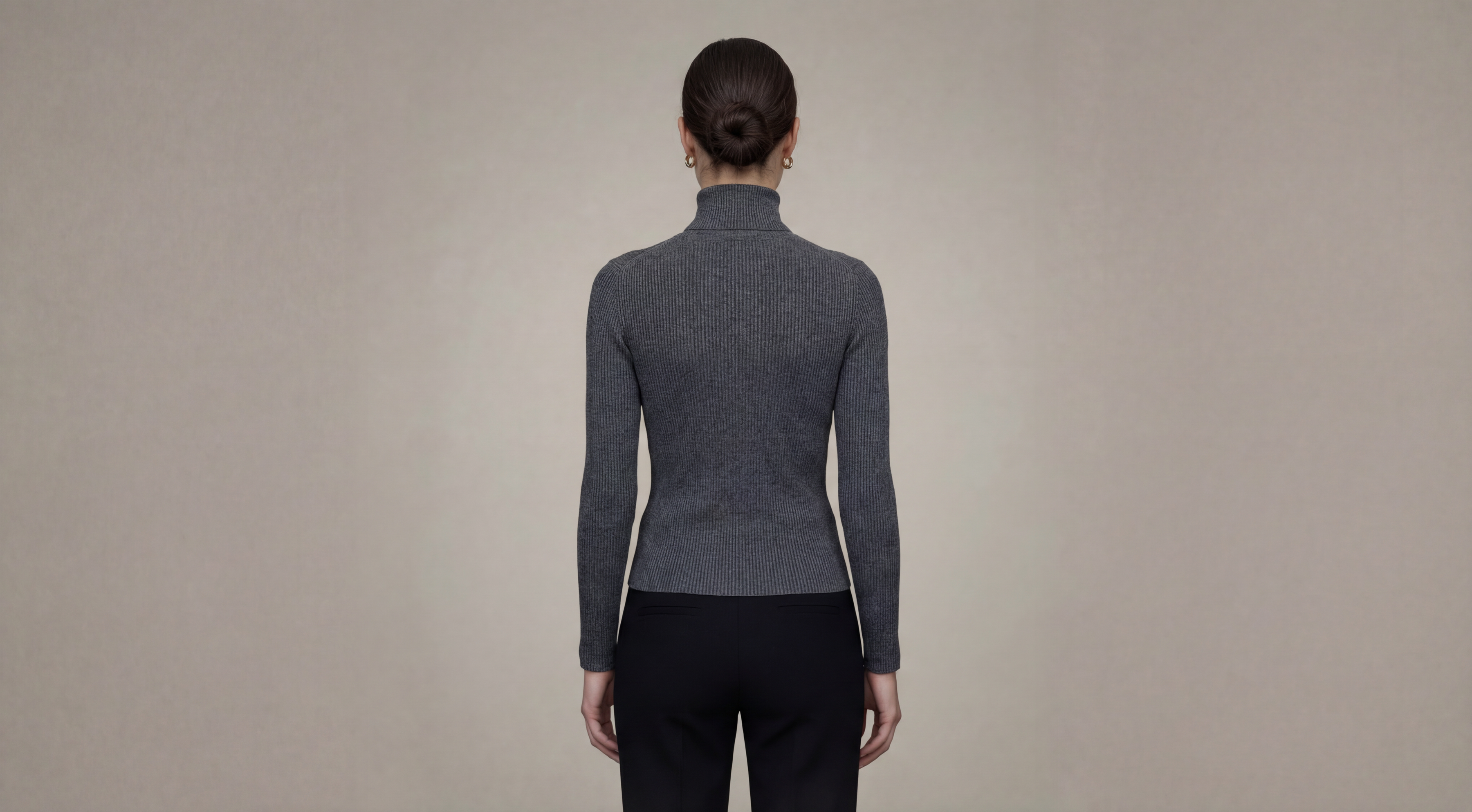 Cashmere Turtle Neck Sweater - Slate