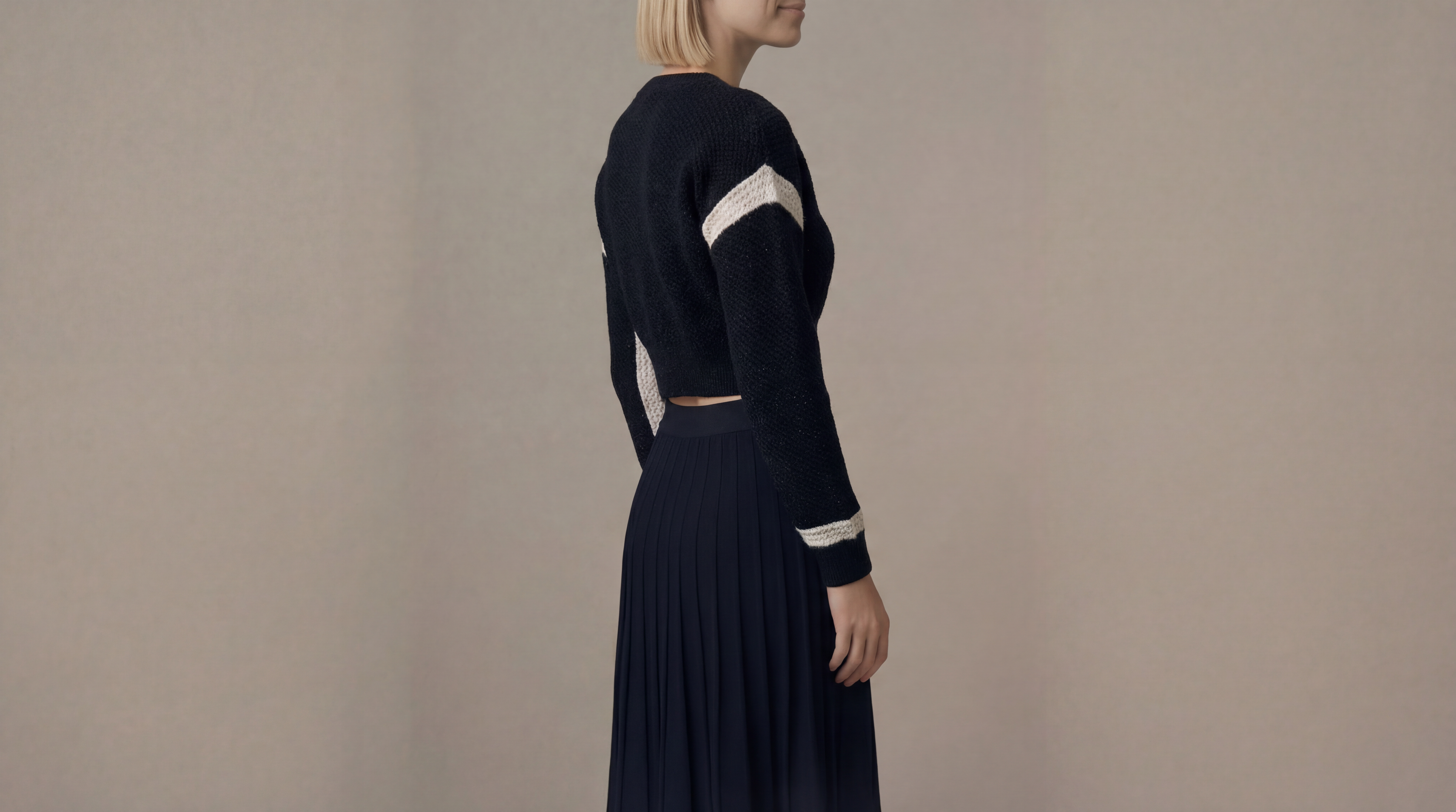 Cashmere & Wool Cropped Sweater