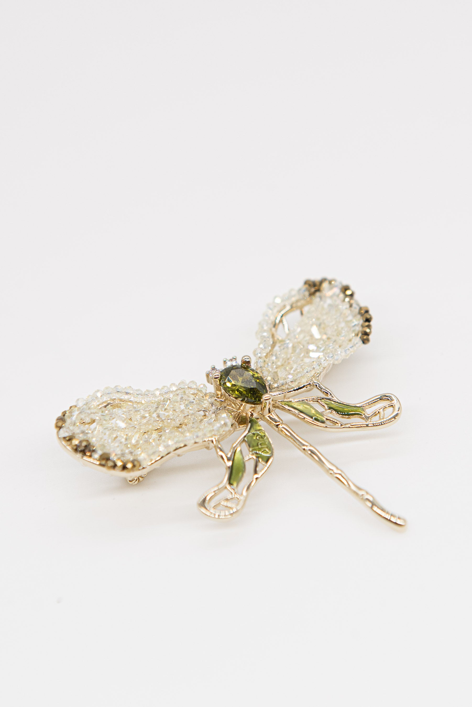 Olive Butterfly Brooch