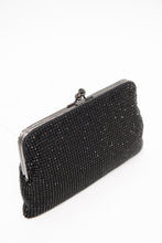 Load image into Gallery viewer, Crystal Mesh Clutch - Black