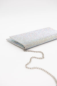 Crystal Envelope Clutch - White- SOLD OUT