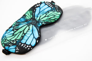 Monarch Eye Mask - Aqua