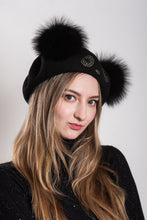 Load image into Gallery viewer, Wool Panda Hat