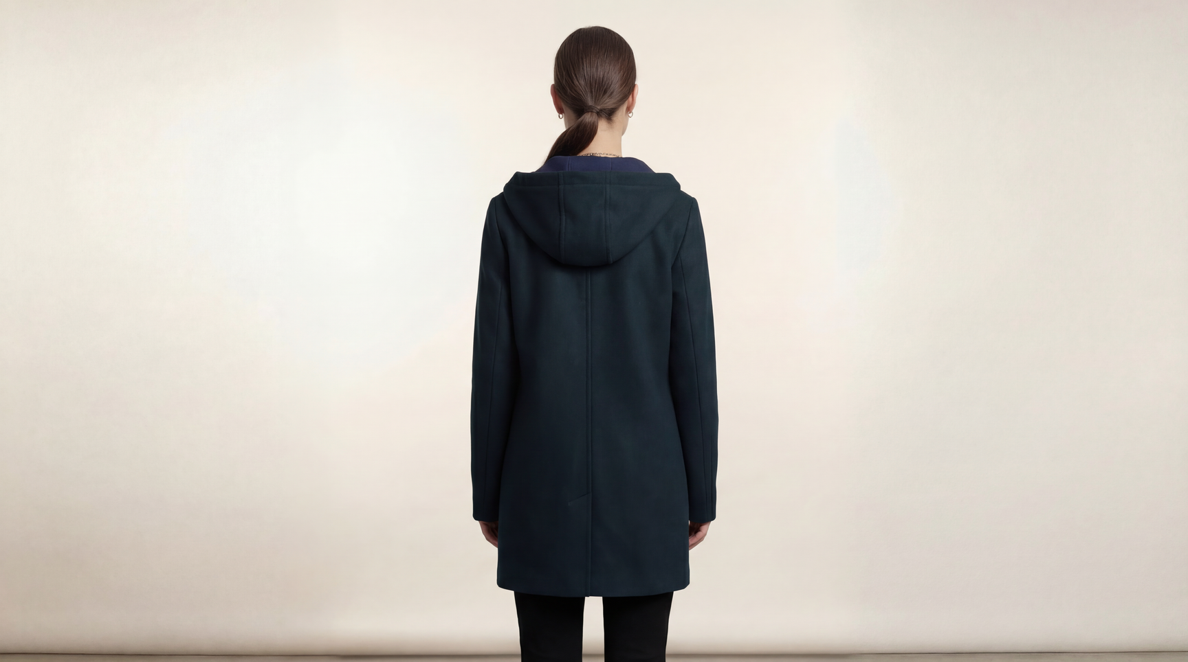 Demi-Couture Hooded Coat - Forest Green