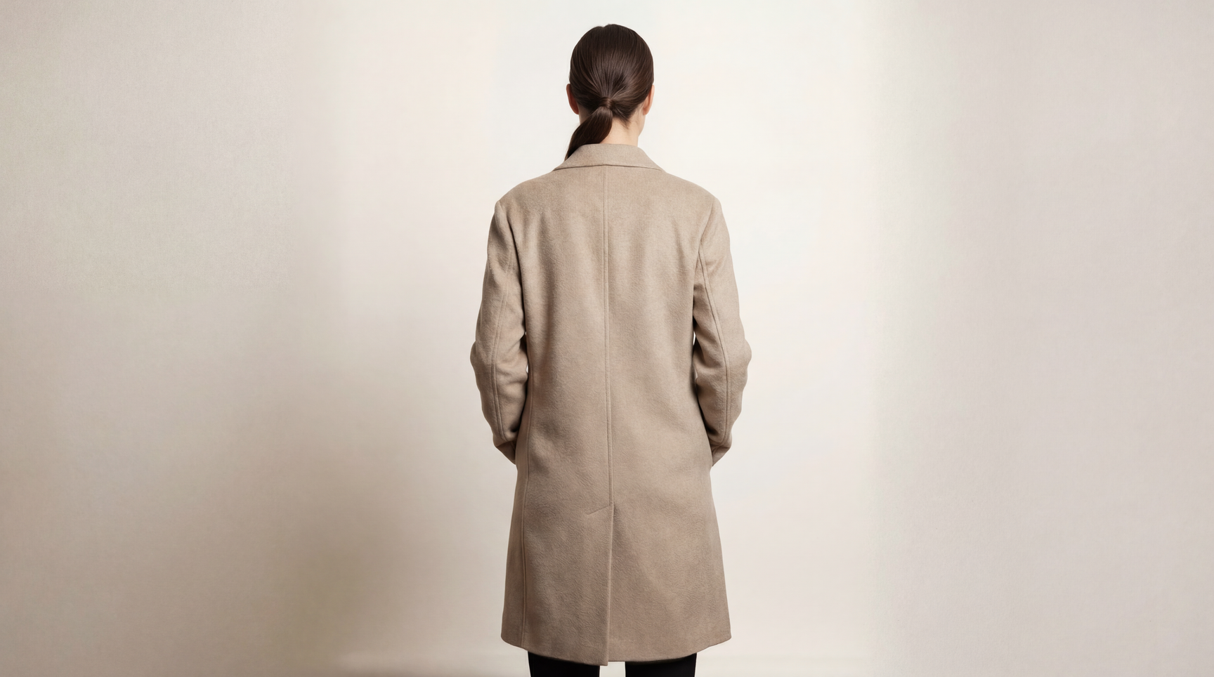 Demi-Couture Oversized Coat - Brown Melange