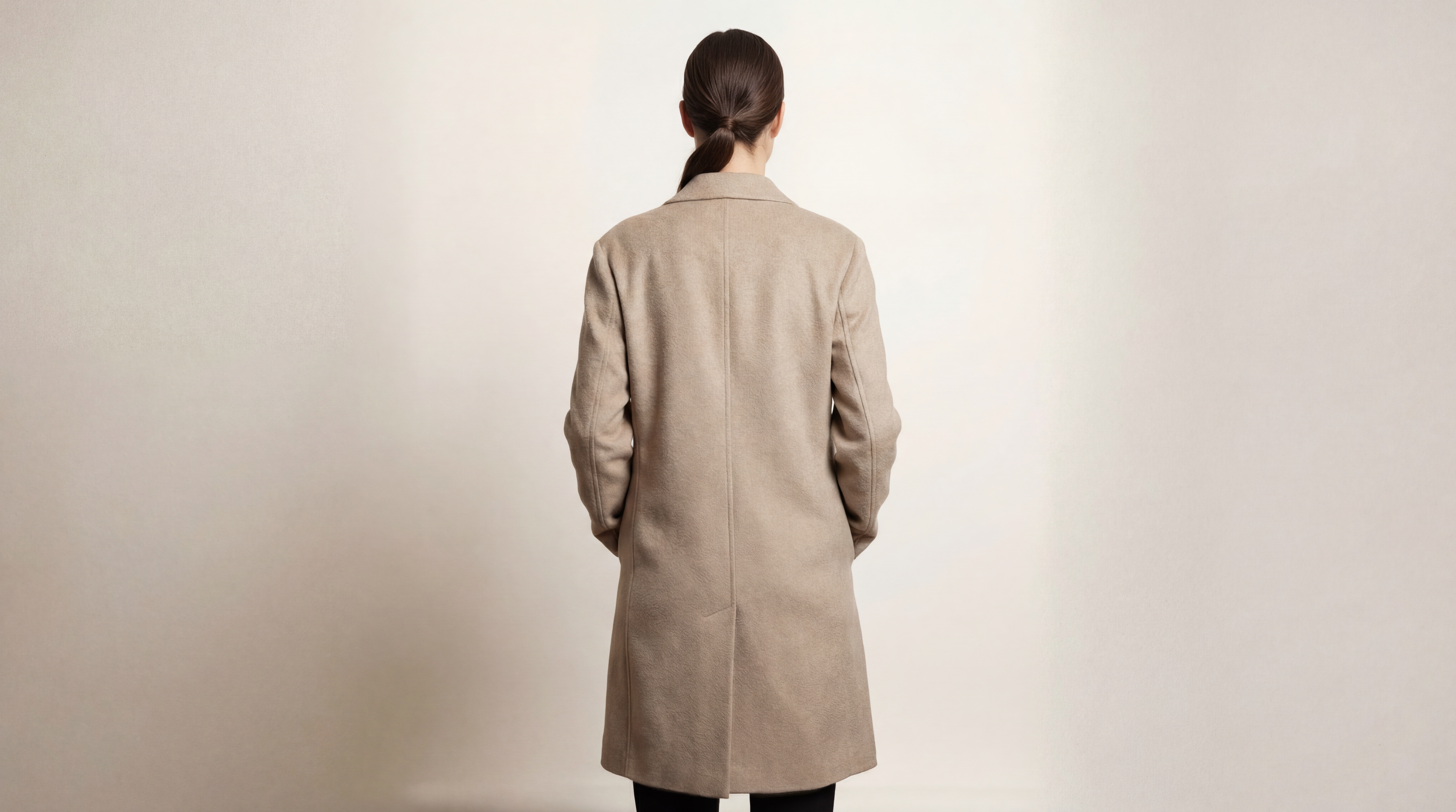 Demi-Couture Oversized Coat - Brown Melange