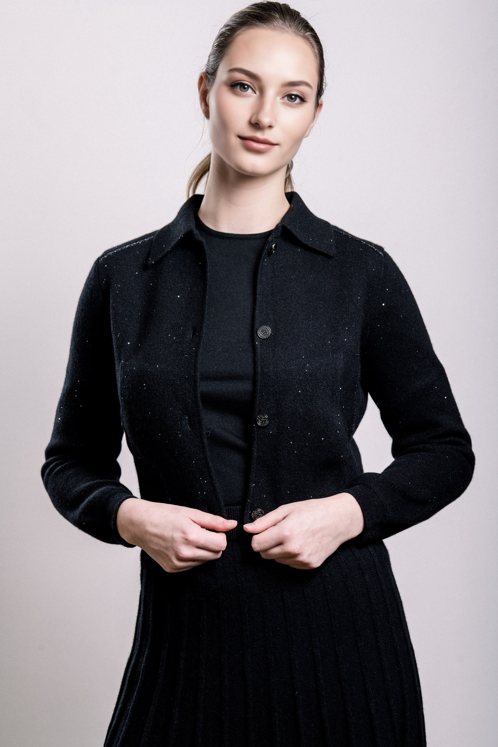 Cashmere & Yarn Cropped Jacket