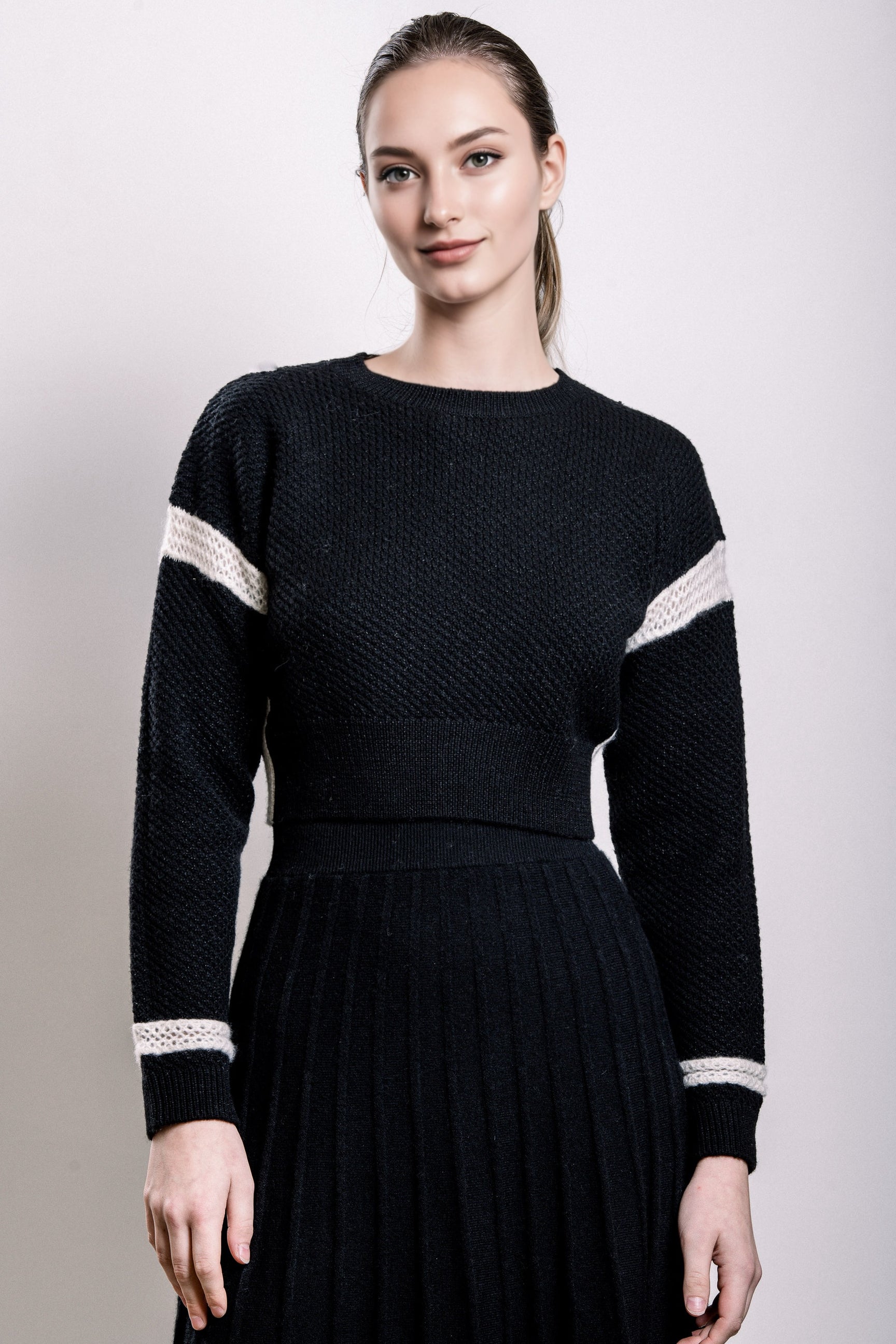 Cashmere & Wool Cropped Sweater