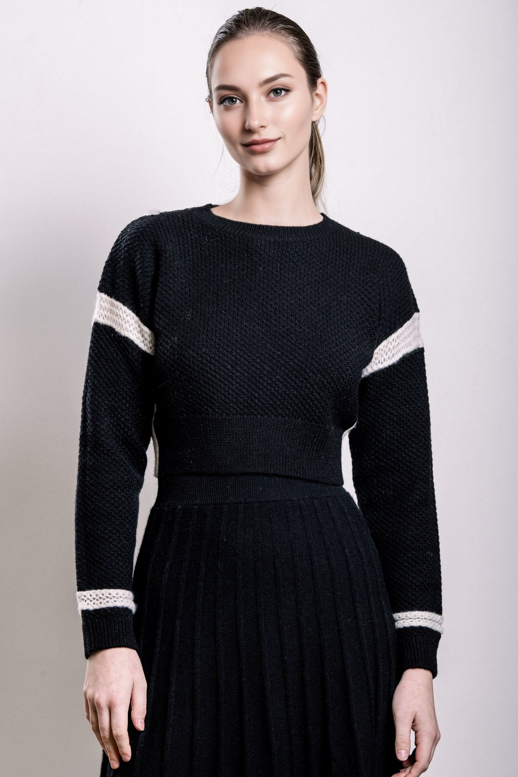 Cashmere & Wool Cropped Sweater