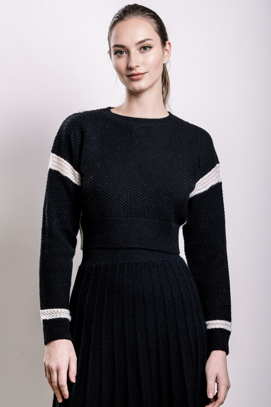 Cashmere & Wool Cropped Sweater