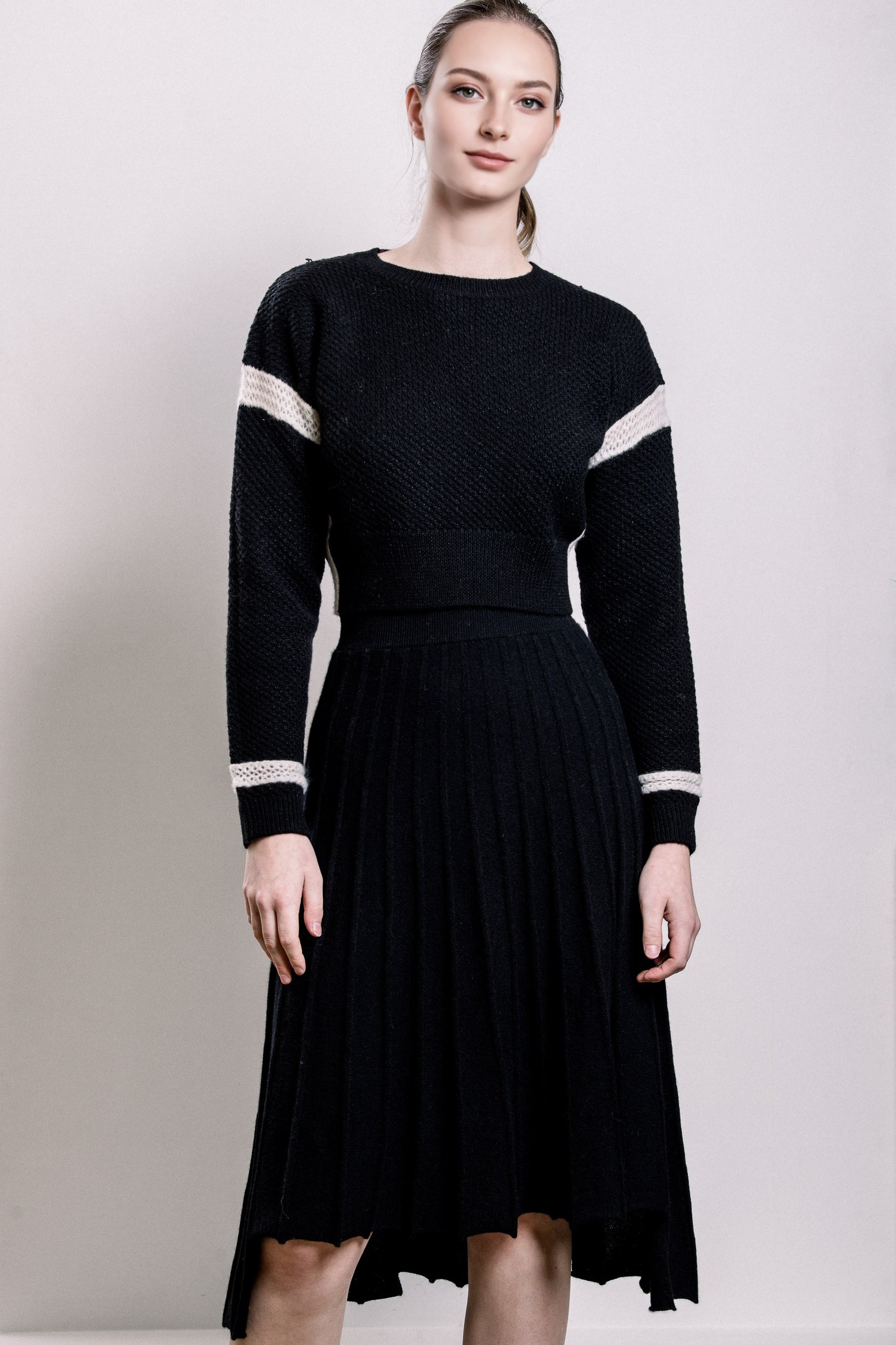 Cashmere & Wool Cropped Sweater