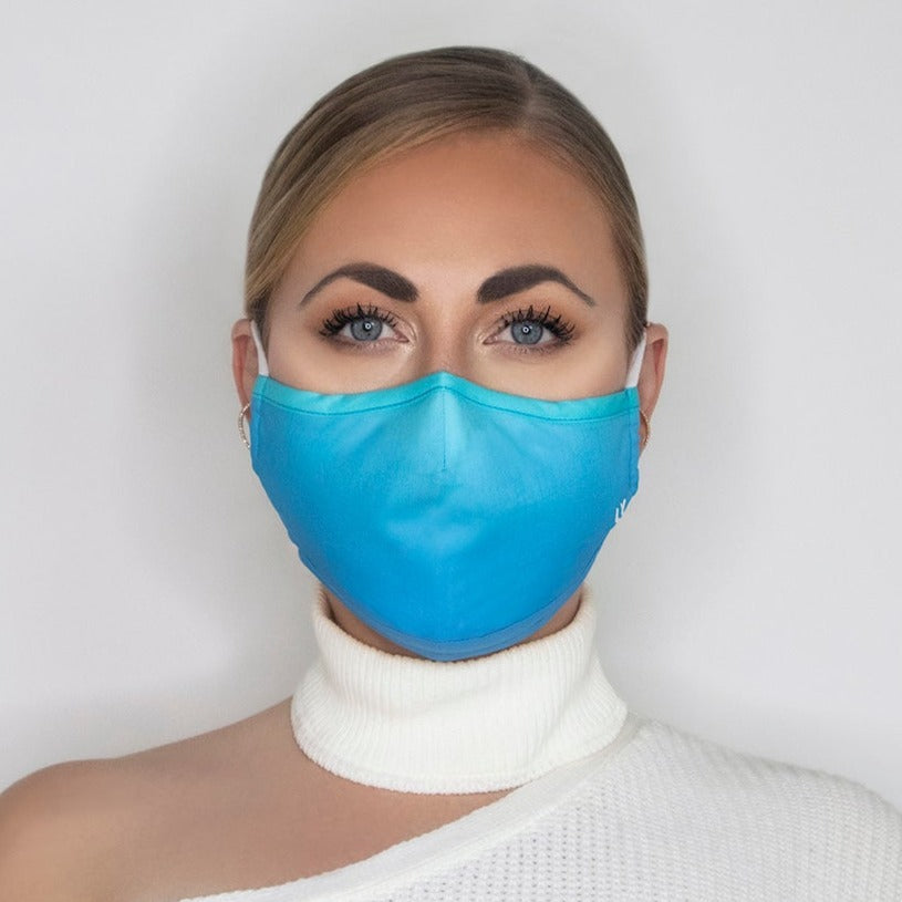 Blue Hawaiian Face Mask