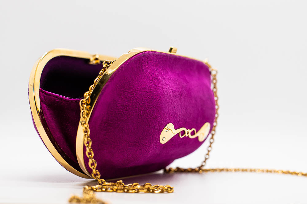 Fuchsia Pillbox Clutch