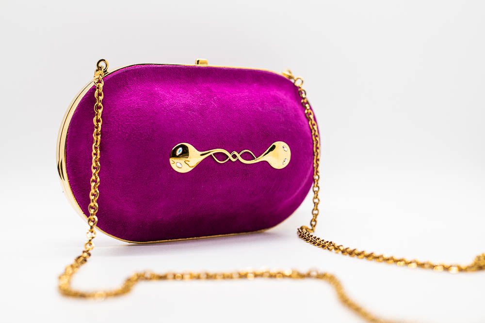 Fuchsia Pillbox Clutch