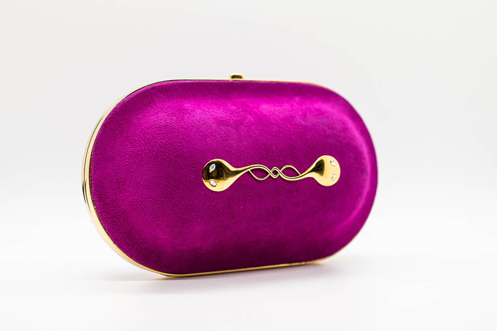 Fuchsia Pillbox Clutch