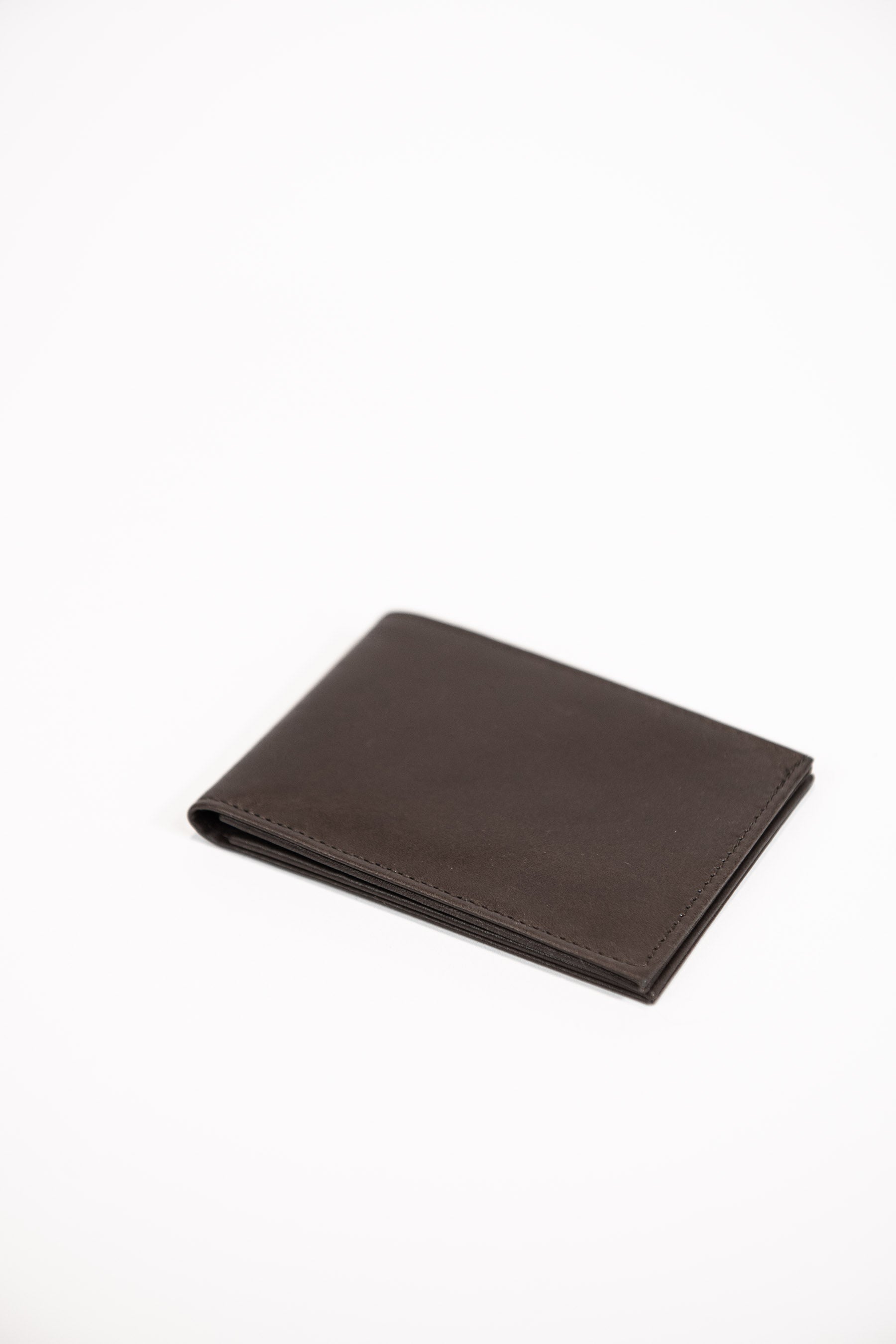 Men's brown smooth leather wallet