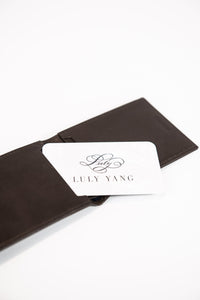 Men's brown smooth leather wallet