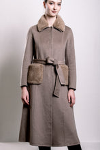 Load image into Gallery viewer, Demi-Couture Fur Trim Overcoat