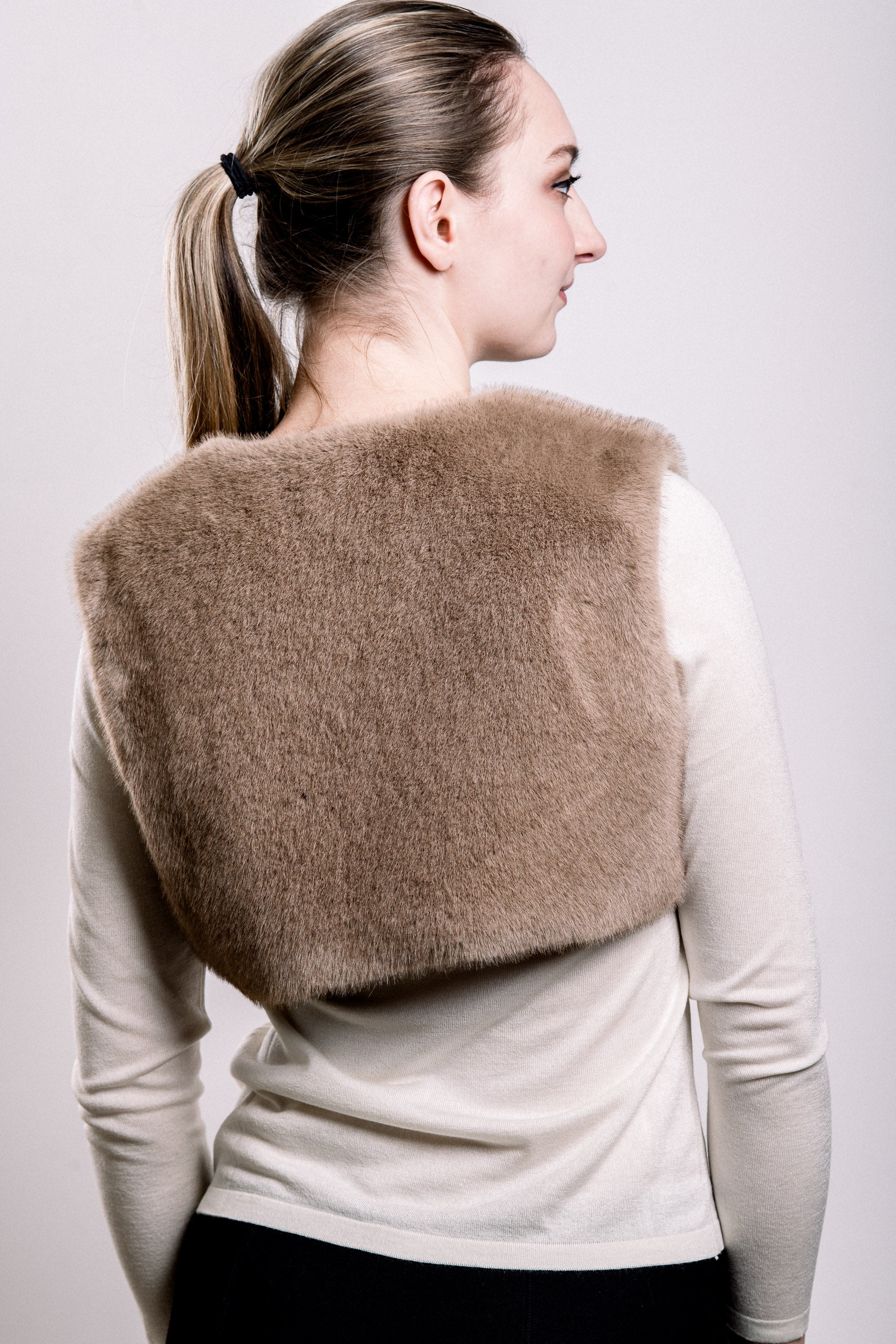 Demi-Couture Fur Trim Overcoat