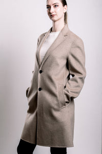 Demi-Couture Oversized Coat - Brown Melange