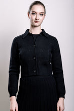 Load image into Gallery viewer, Cashmere &amp; Yarn Cropped Jacket