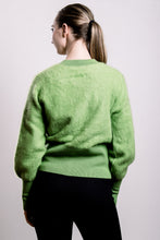 Load image into Gallery viewer, Cashmere &amp; Fox Cardigan - Green Apple