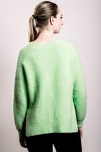 Load image into Gallery viewer, Plush V-neck Sweater - Apple Green