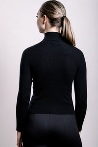 Cashmere Turtle Neck Sweater - Black
