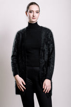 Load image into Gallery viewer, Cashmere French Cardigan - Black