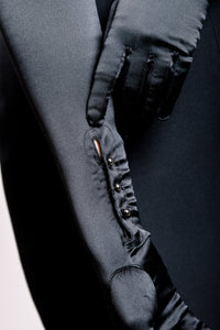 Silk Opera Gloves - Black