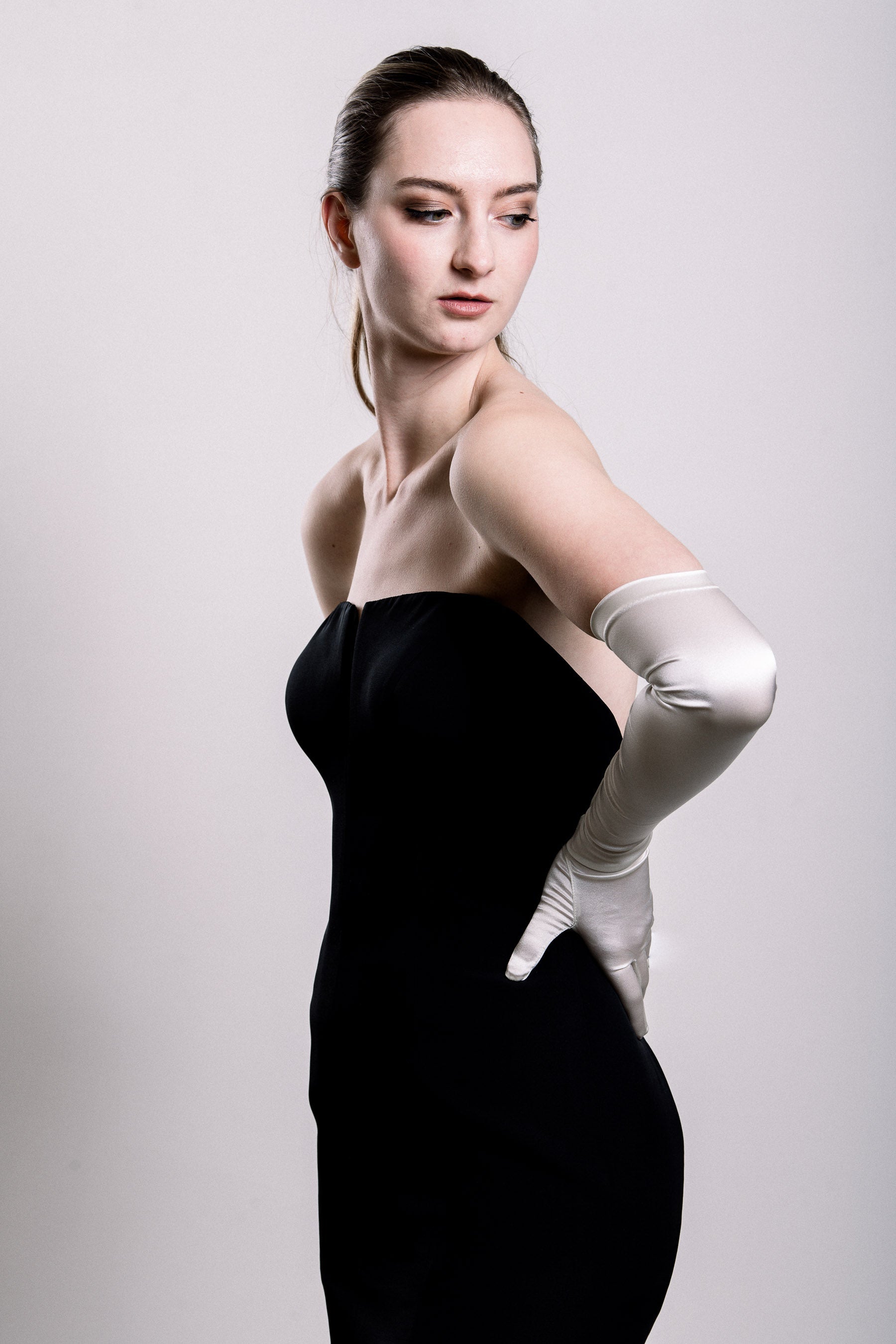 Silk Opera Gloves - Ivory