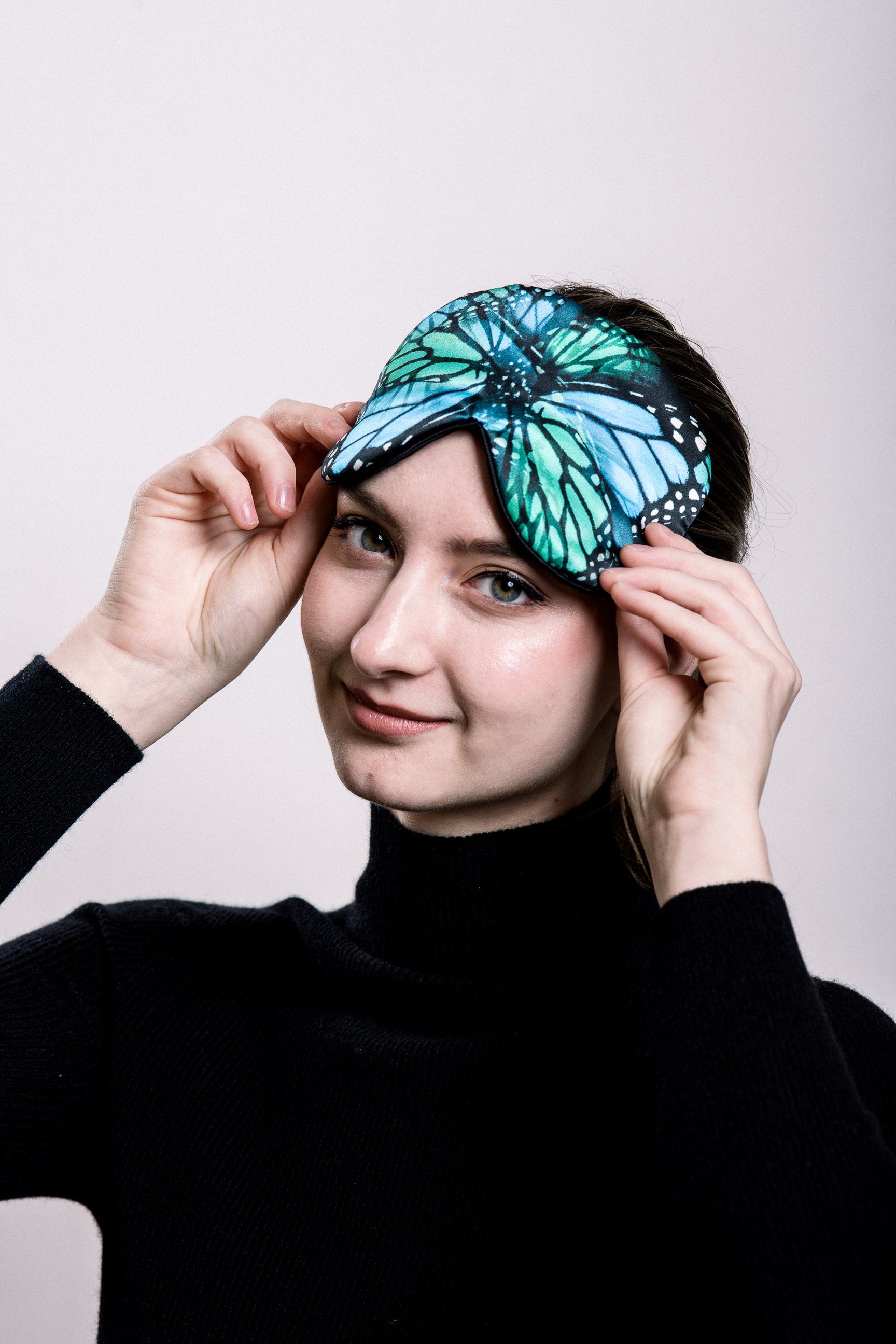 Monarch Eye Mask - Aqua