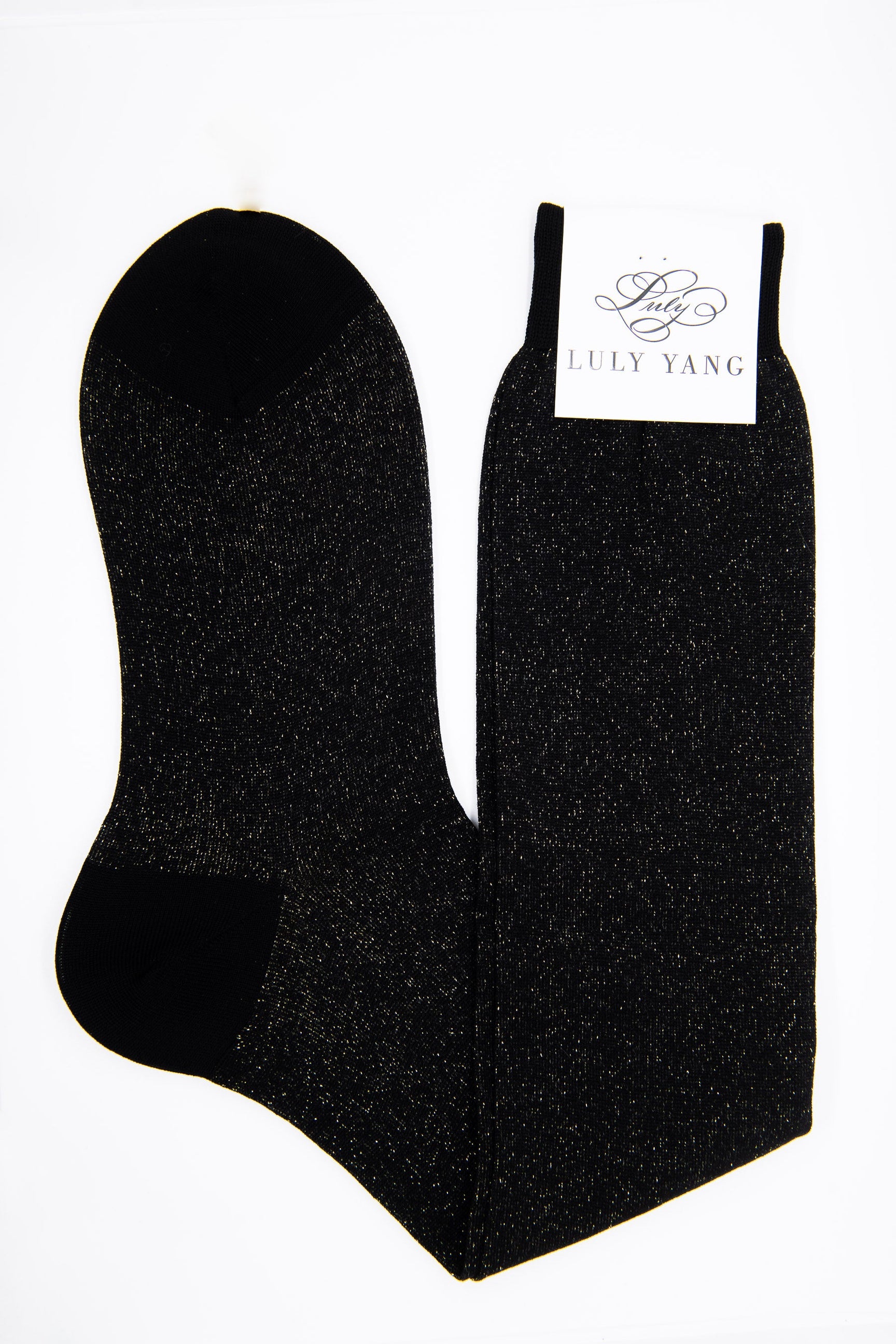 Womens Long Dress Socks - Black Womens Long Dress Socks - Black