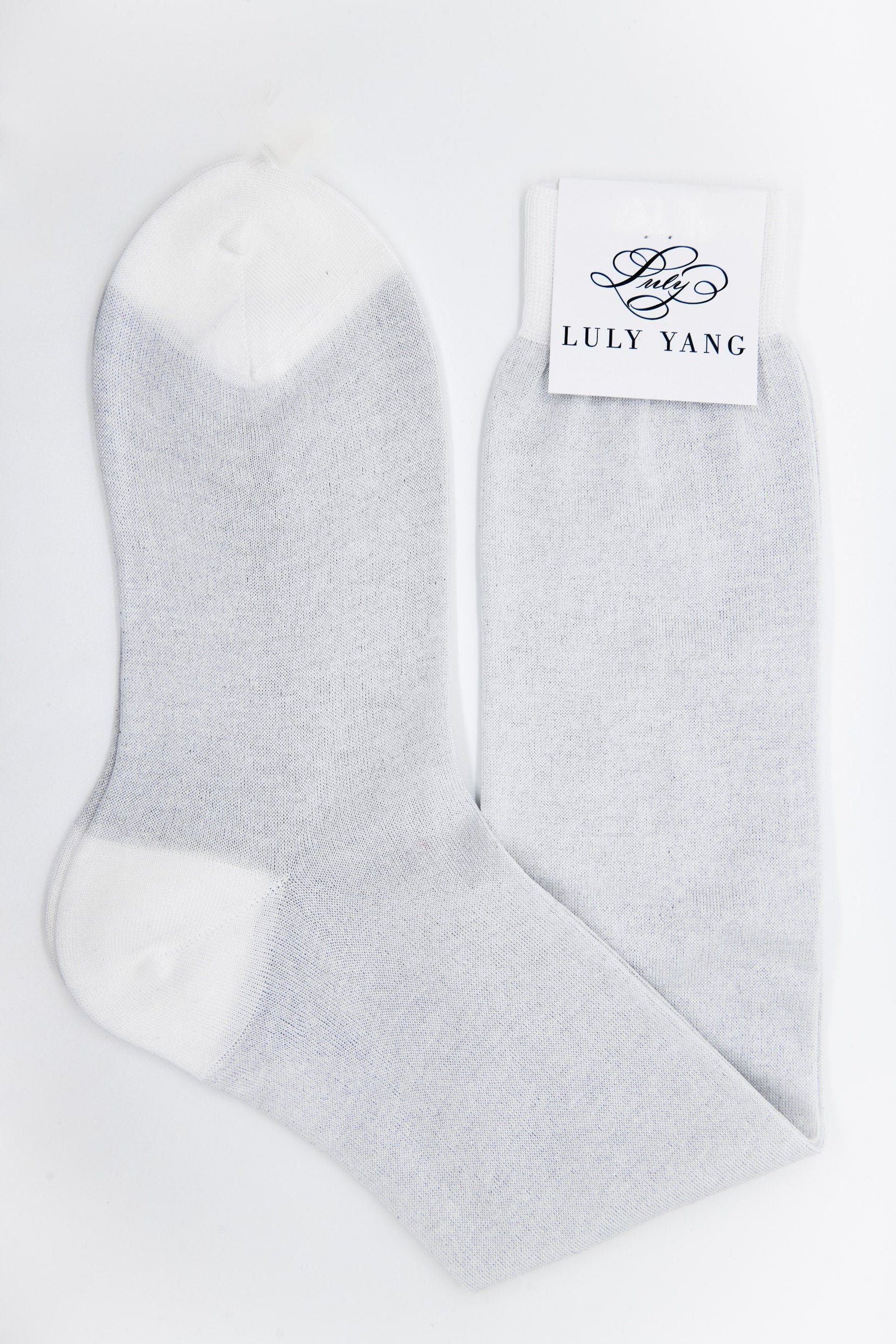 Womens Long Dress Socks - Silver Womens Long Dress Socks - Silver
