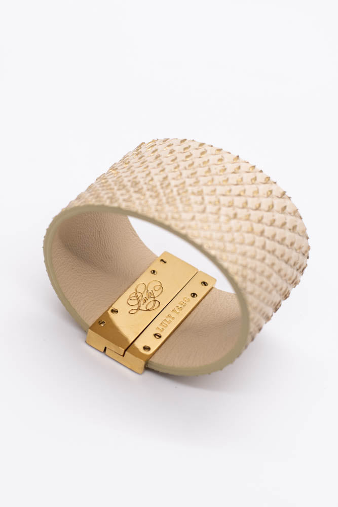 Ivory Python Bracelet
