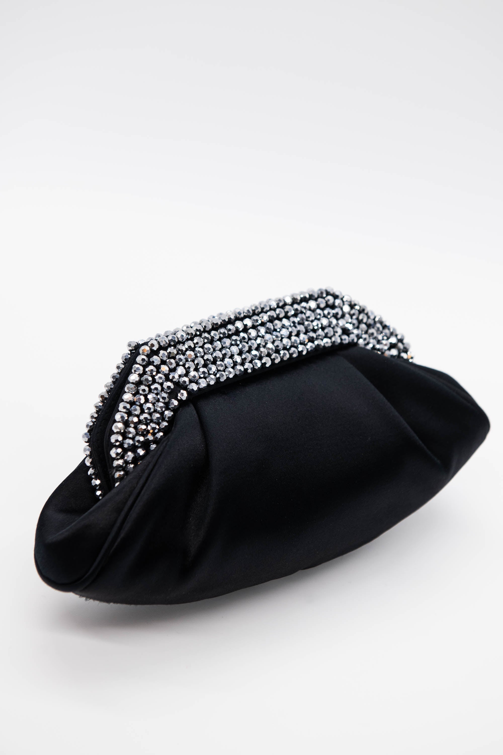 Black Satin Clutch
