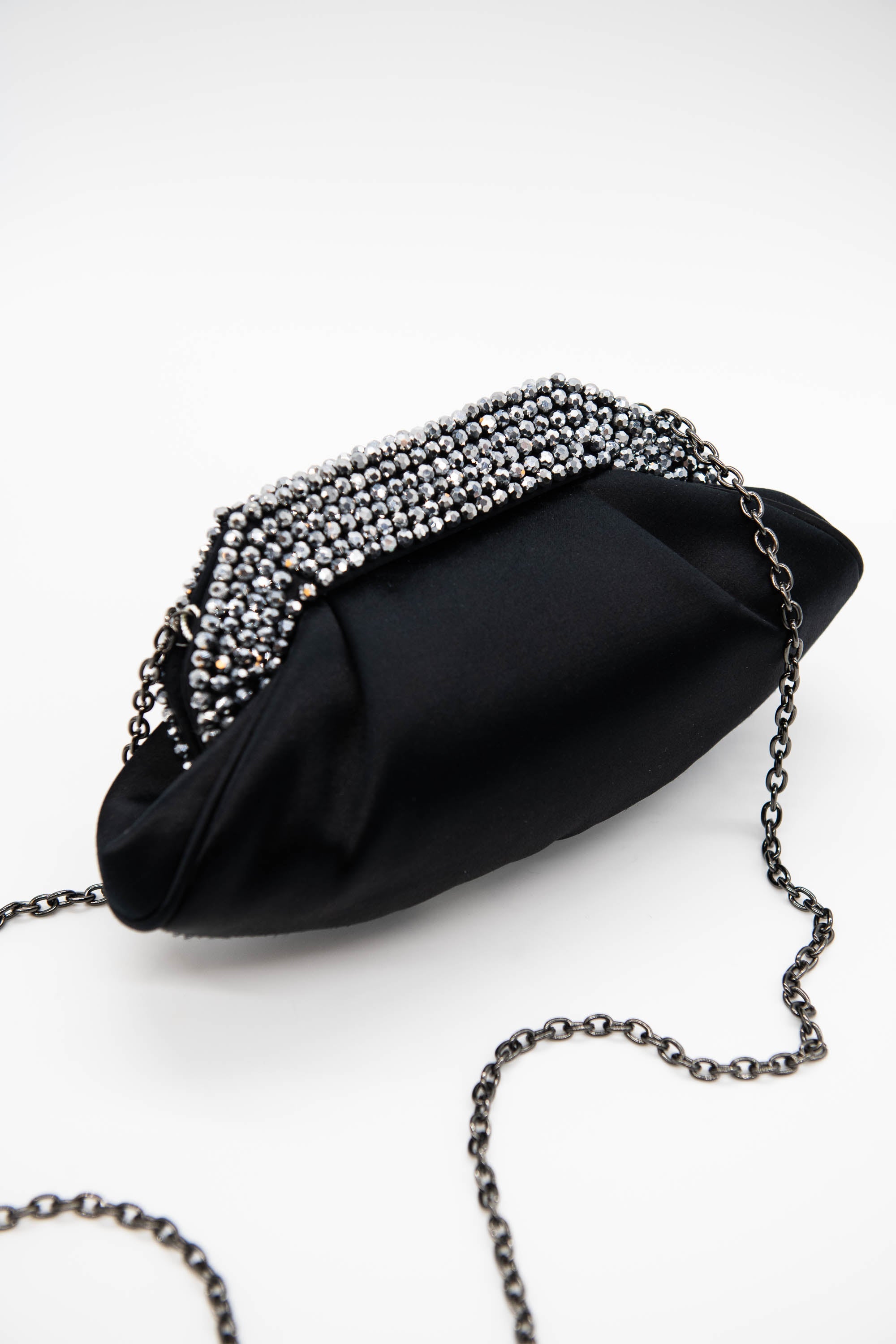 Black Satin Clutch
