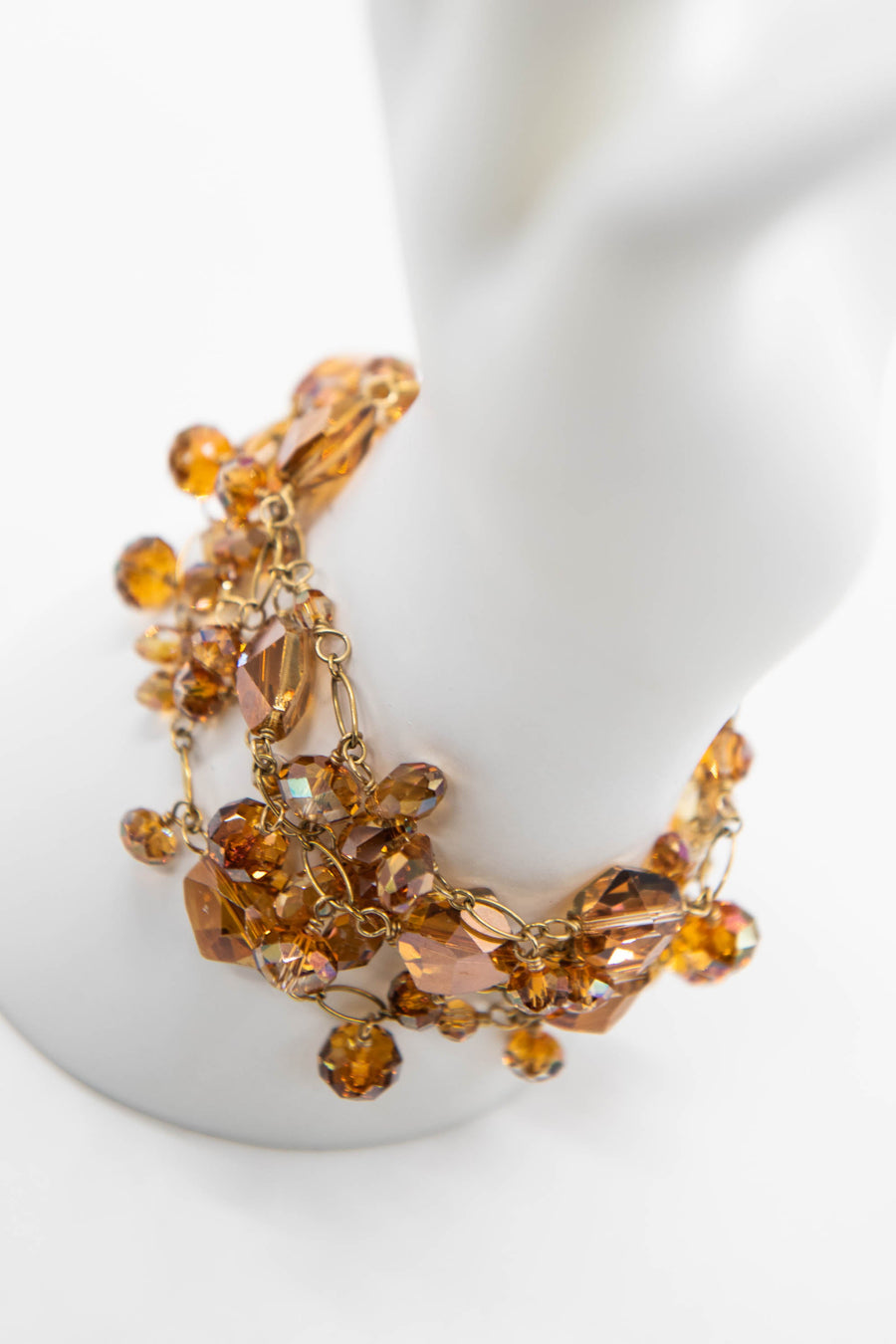 Copper Swarovski Crystal Bracelet