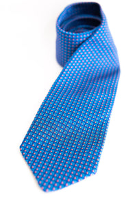 Blue Jacquard Necktie