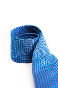 Blue Jacquard Necktie