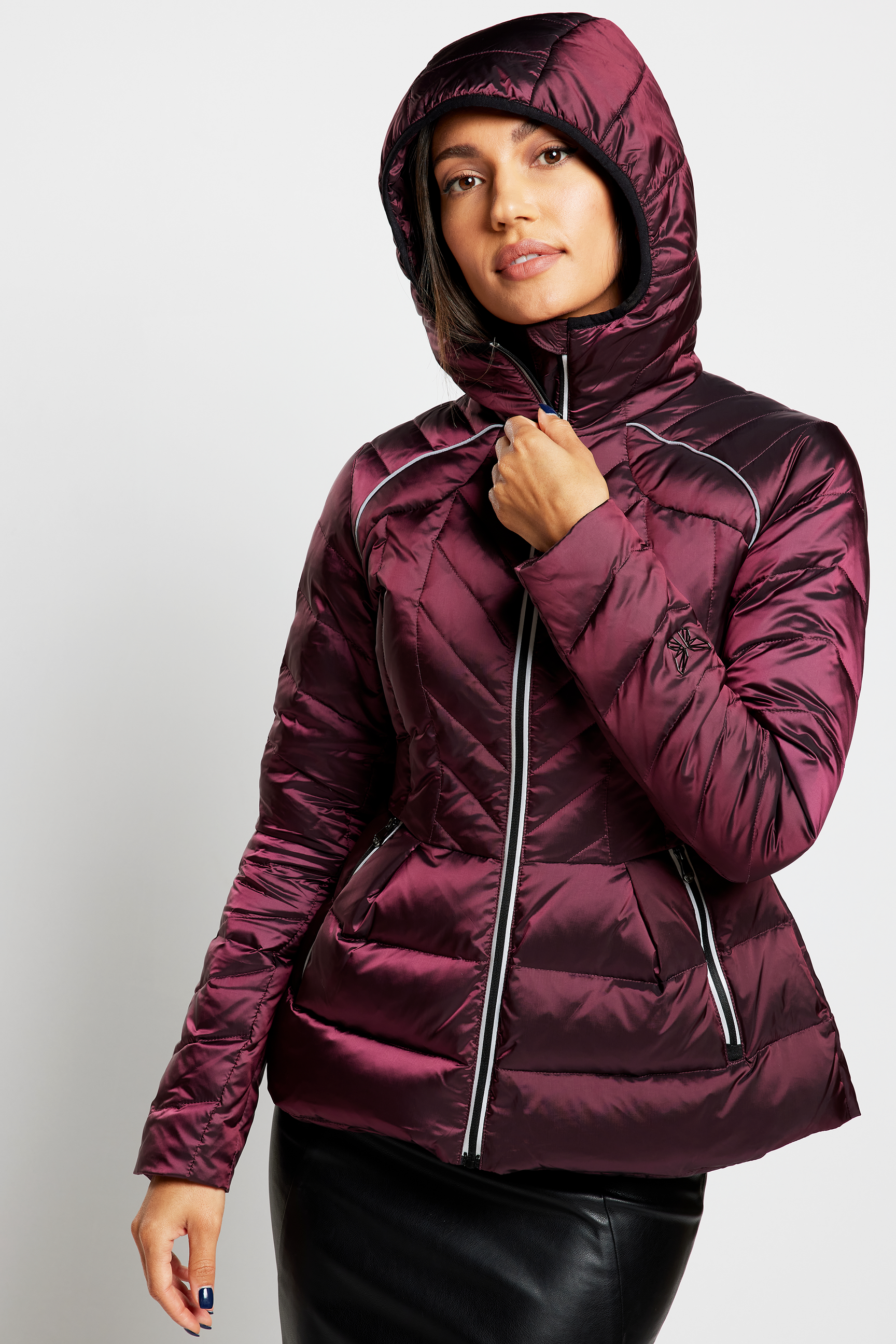 Cloud Goose Down Puffer Jacket - Bordeaux