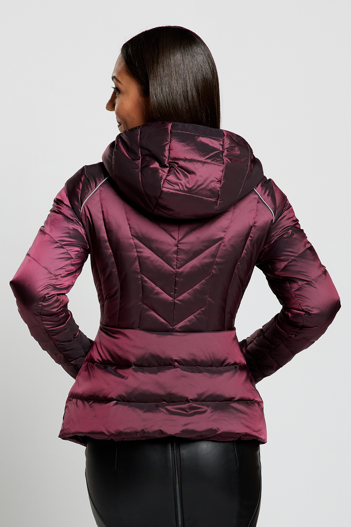 Cloud Goose Down Puffer Jacket - Bordeaux