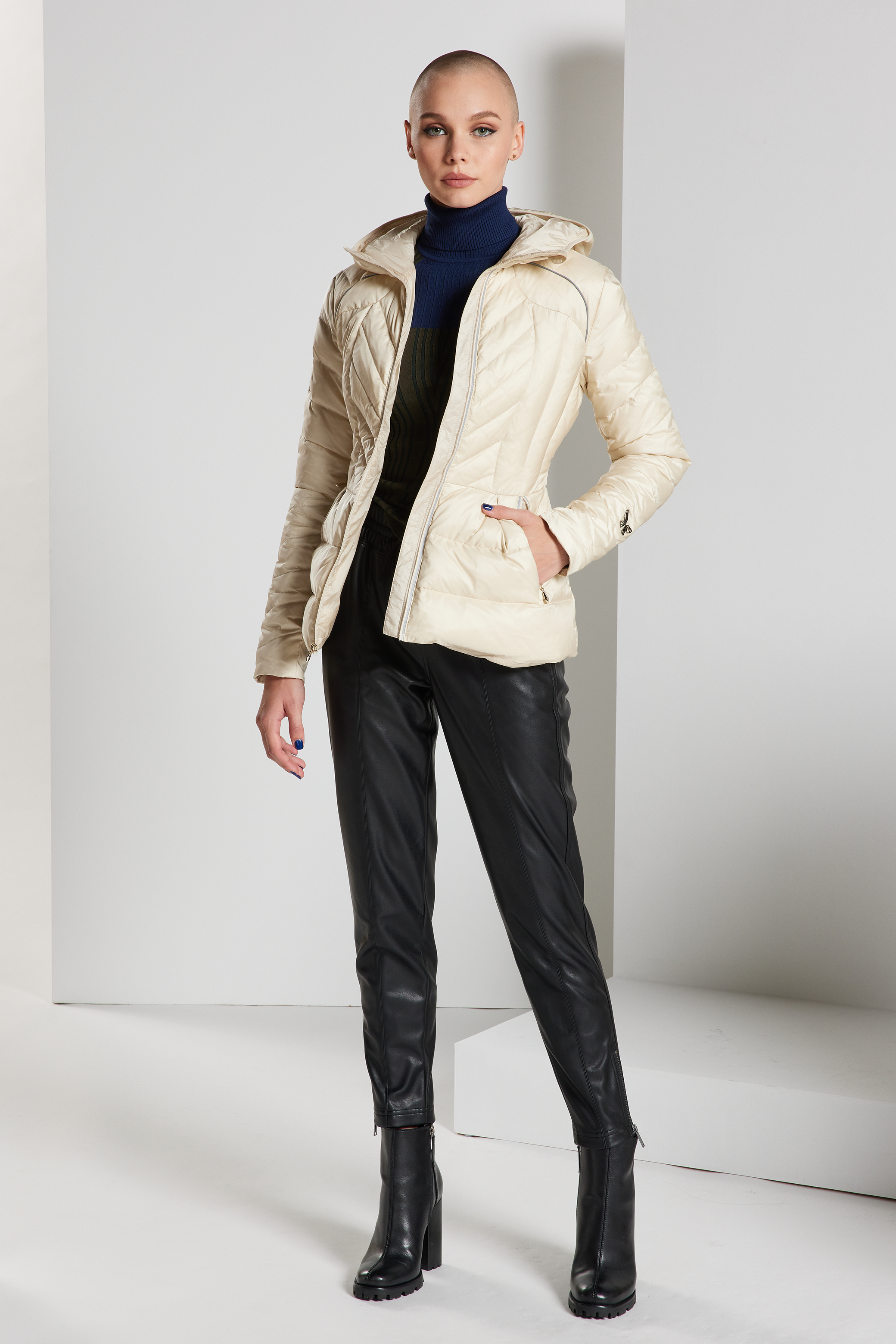 Cloud Goose Down Puffer Jacket - Almond