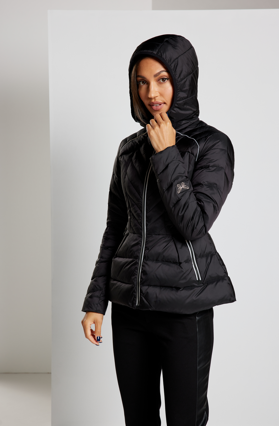 Cloud Goose Down Puffer Jacket - Black
